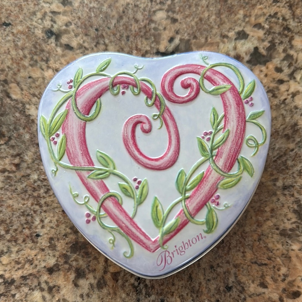 Brighton Heart-Shaped Trinket Box
